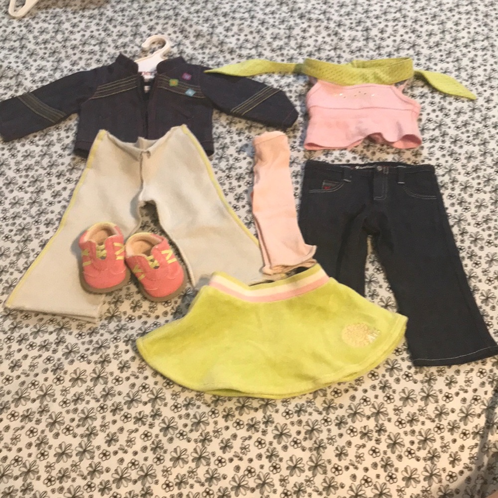 American Girl Doll Outfit + extra ag store jeans